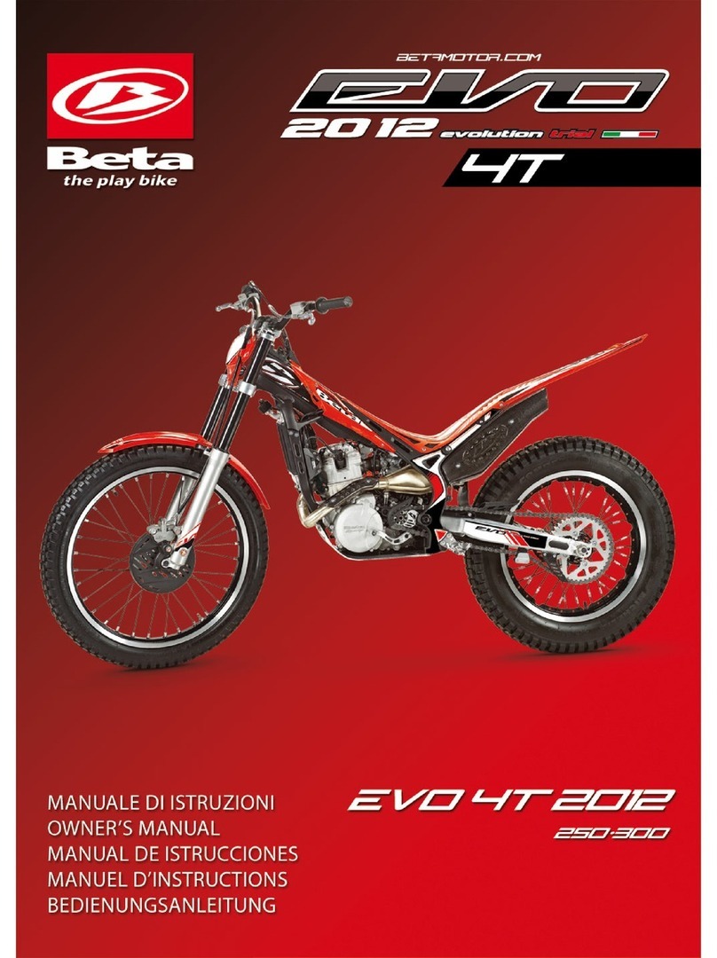 Beta EVO 4T 2012 owner's manual