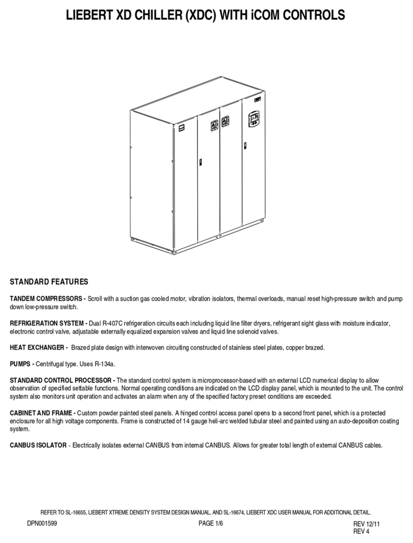 Liebert XD Chiller (XDC) Installation guide