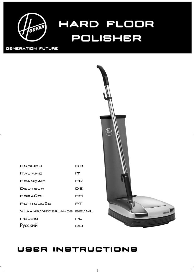 Hoover F38PQ User manual