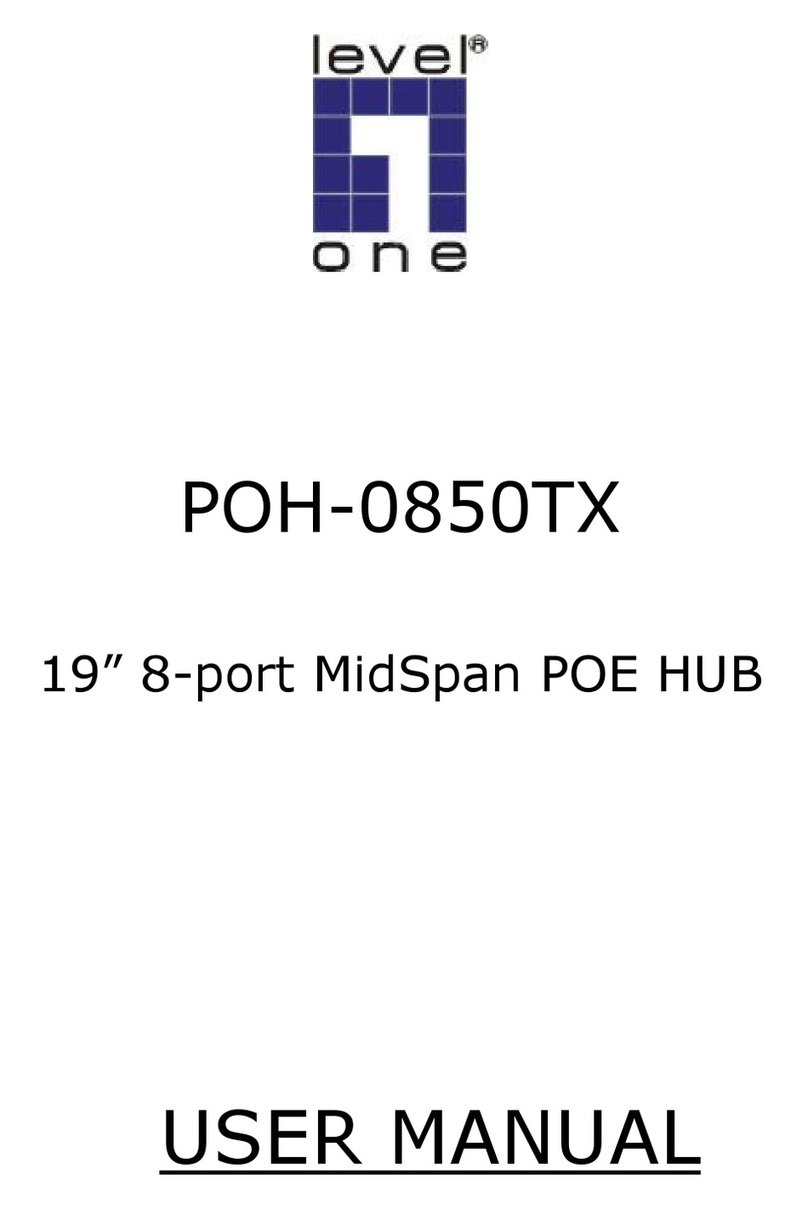 LevelOne POH-0850TX User manual LevelOne POH-0850TX User manual