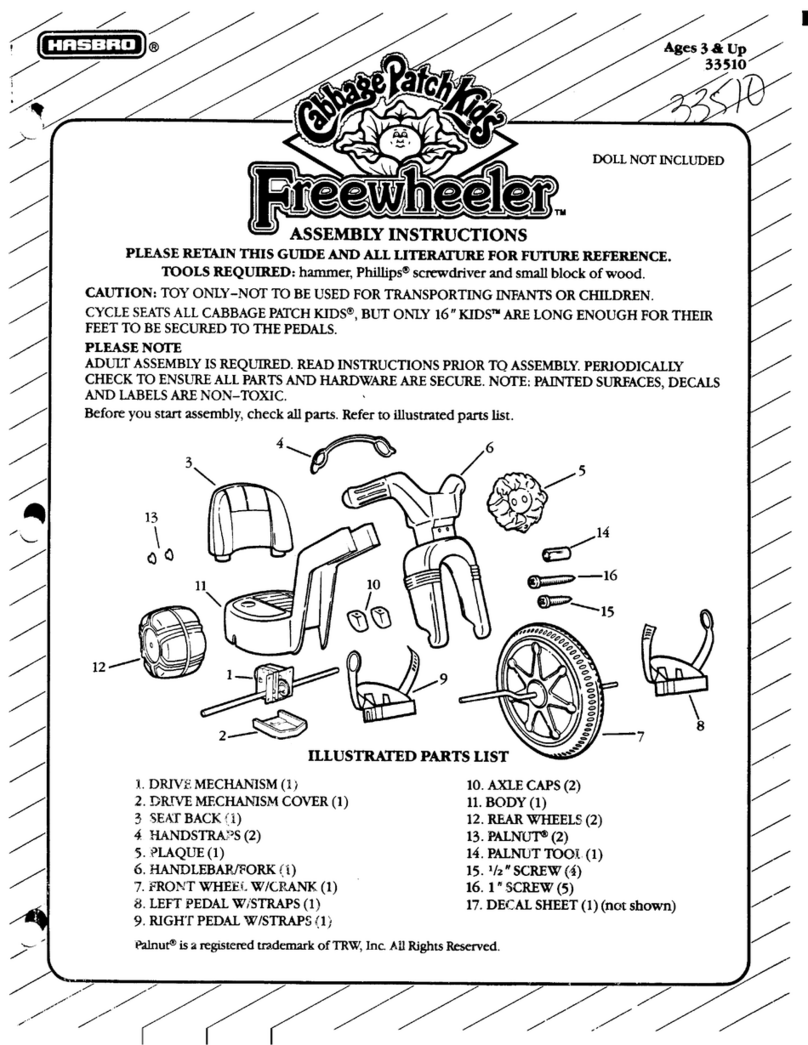 Hasbro Freewheeler User manual Hasbro Freewheeler User manual