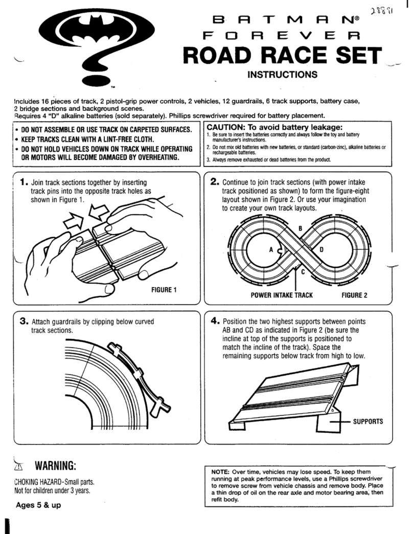 Kenner Road Race Set instructions