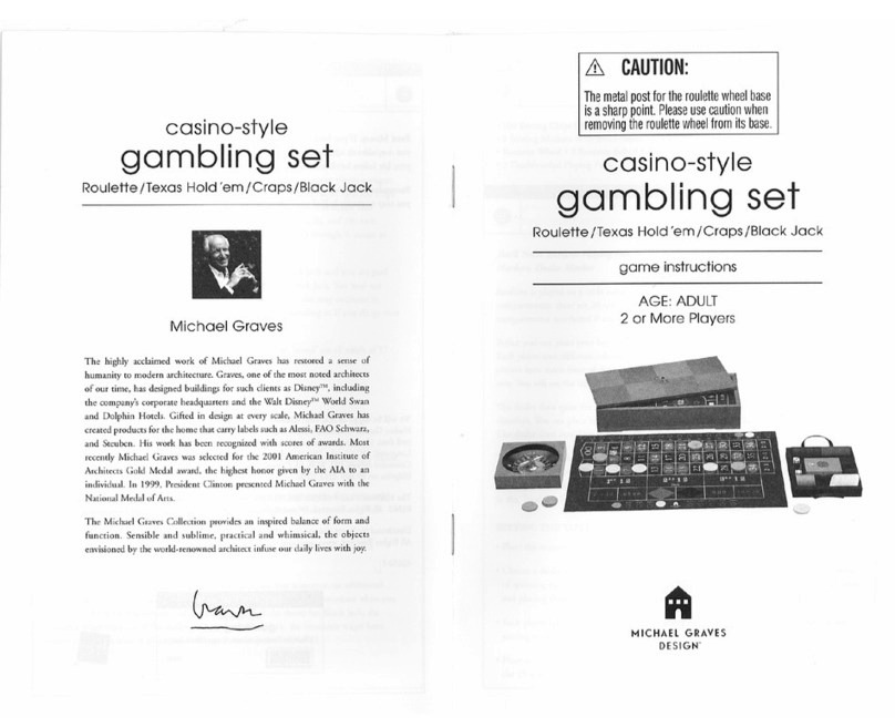 Michael Graves Casino-Style Gambling Set instructions