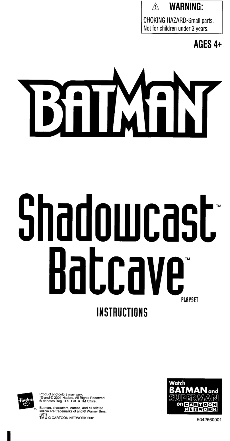 Hasbro Batman Shadowcast Batcave instructions