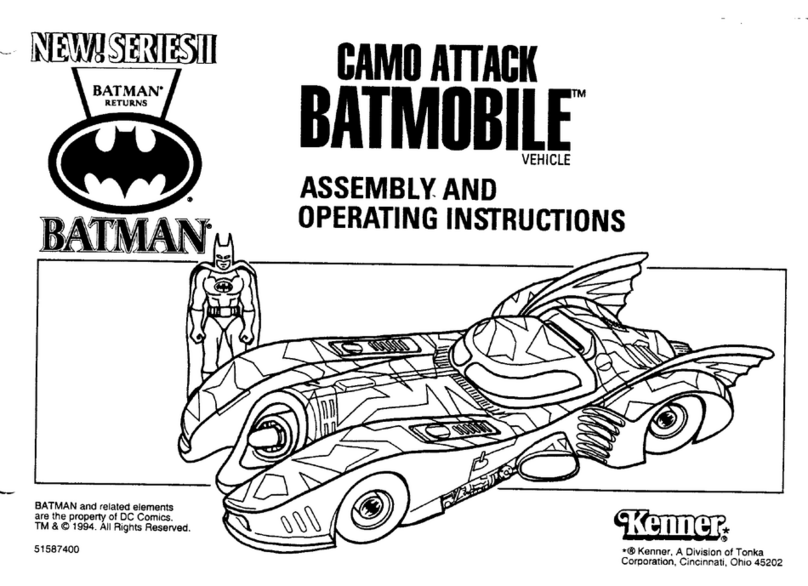 Kenner Camo Attack Batmobile Operating instructions Kenner Camo Attack Batmobile Operating instructions
