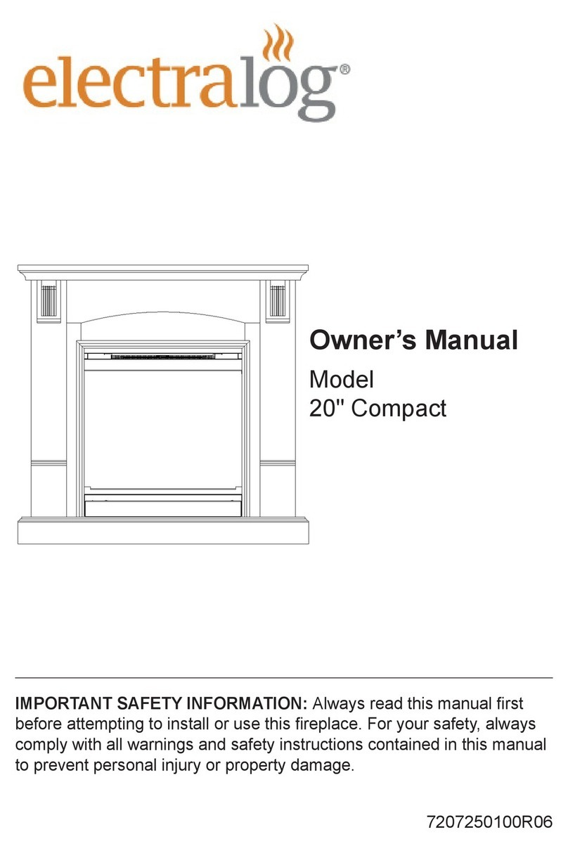 Electralog Fireplace Compact User manual Electralog Fireplace Compact User manual