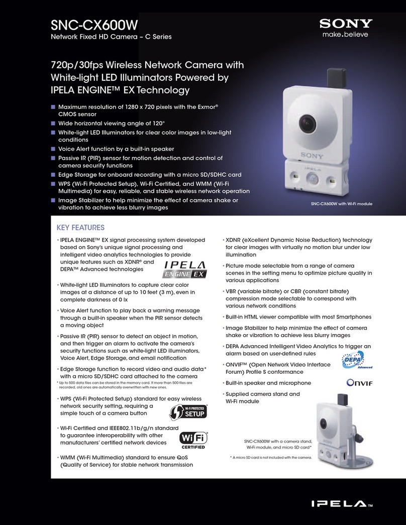 Sony SNC-CX600W User manual Sony SNC-CX600W User manual