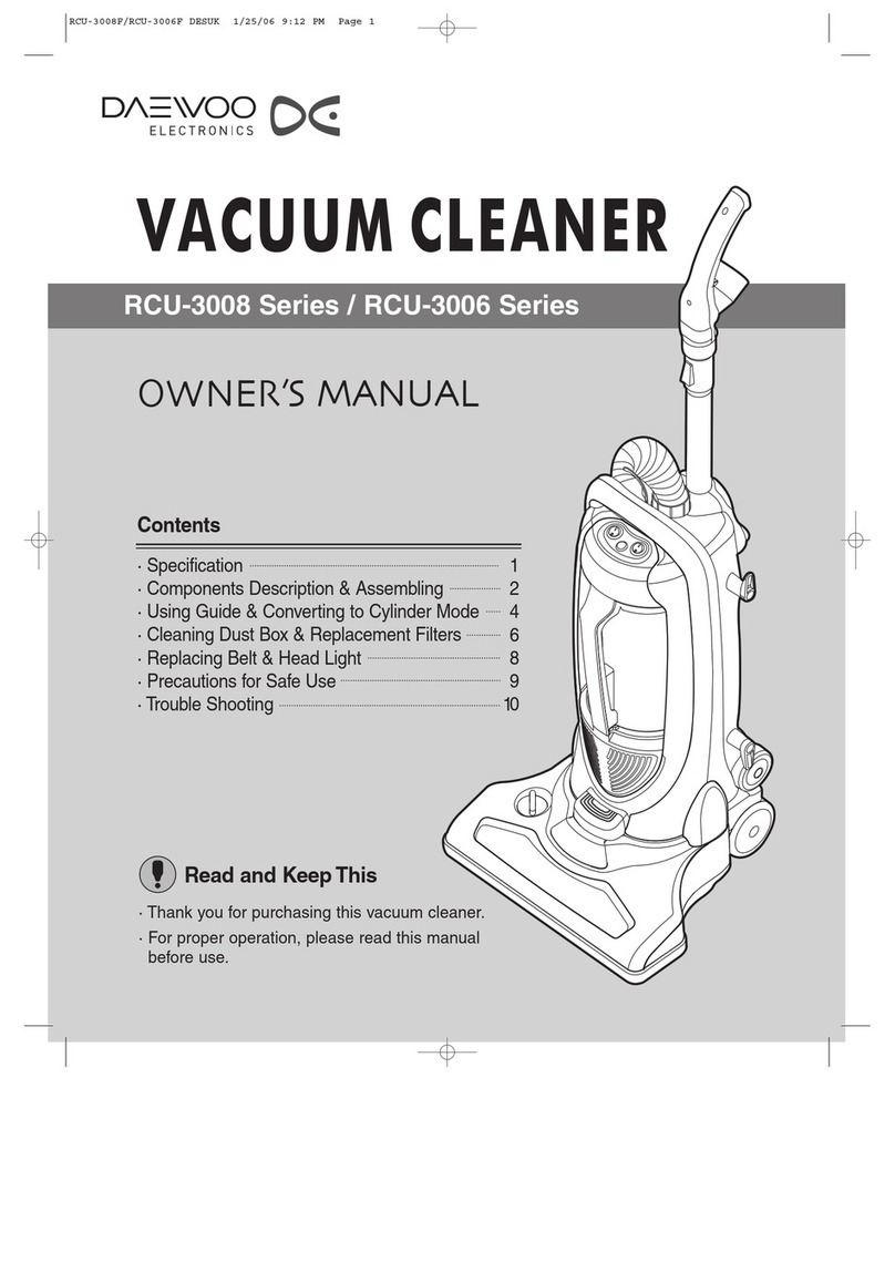 Daewoo RCU-3008 Series User manual