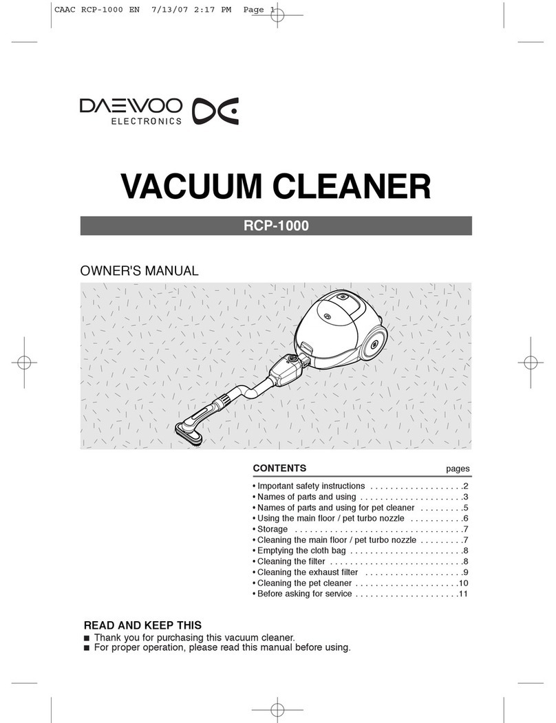 Daewoo RCP-1000 User manual Daewoo RCP-1000 User manual