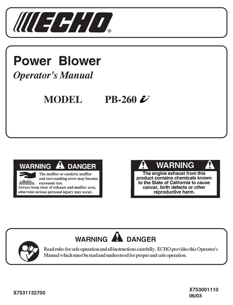Echo PB-260 User manual Echo PB-260 User manual