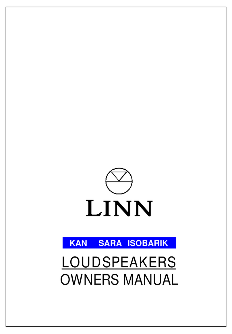 Linn LOUDSPEAKERS owner's manual