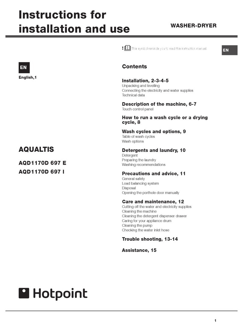 Hotpoint AQD1170D 697 I User manual