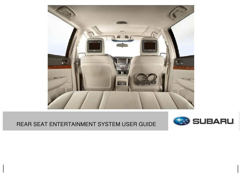 Subaru REAR SEAT ENTERTAINMENT SYSTEM user guide Subaru REAR SEAT ENTERTAINMENT SYSTEM user guide