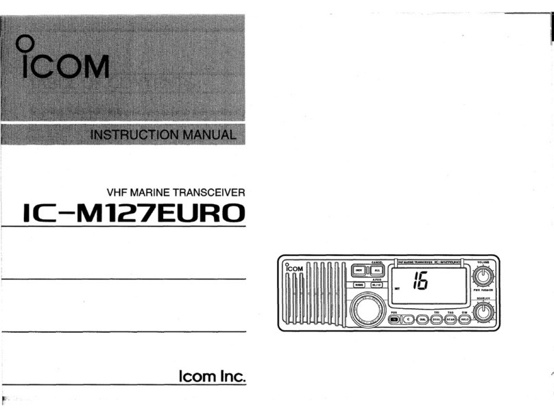 Icom IC-M127EURO instruction manual