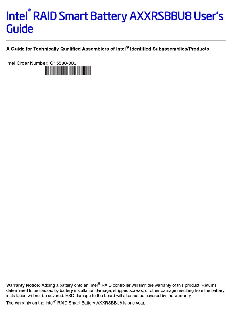 Intel AXXRSBBU8 User manual