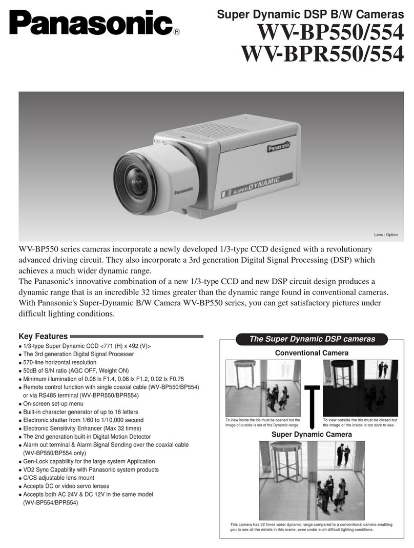 Panasonic WVBP550 - CCTV CAMERA Specifications