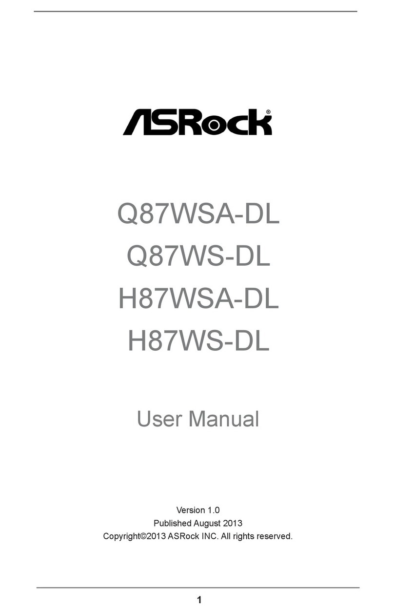 ASROCK Q87WSA-DL User manual
