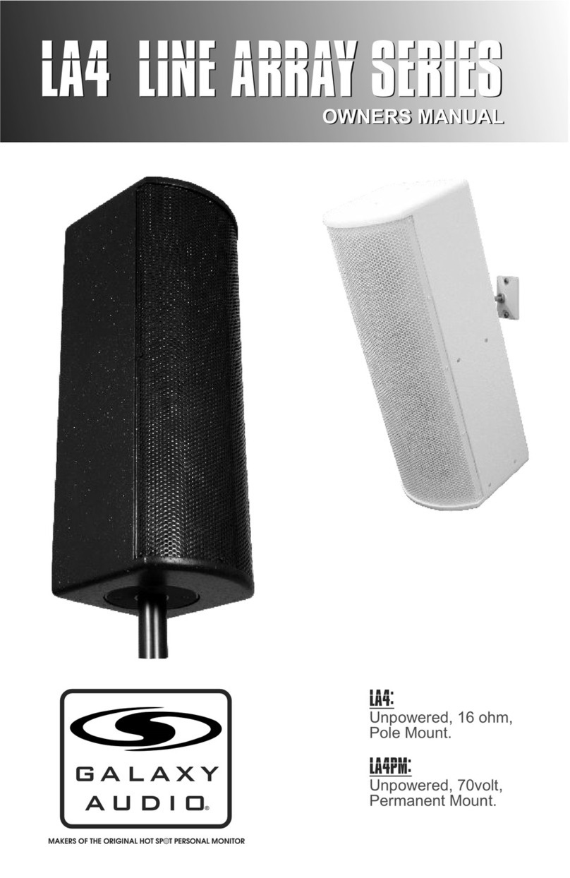 Galaxy Audio LA4 User manual