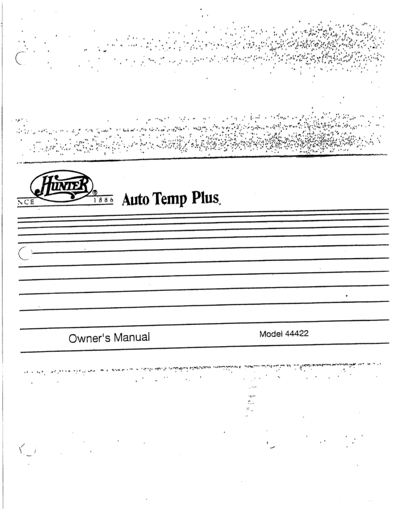Hunter Auto Temp Plus 44422 User manual