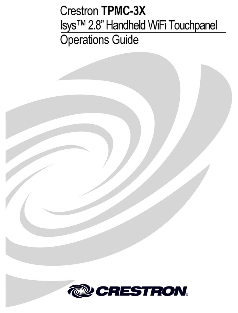 Crestron TPMC-3X Series User manual