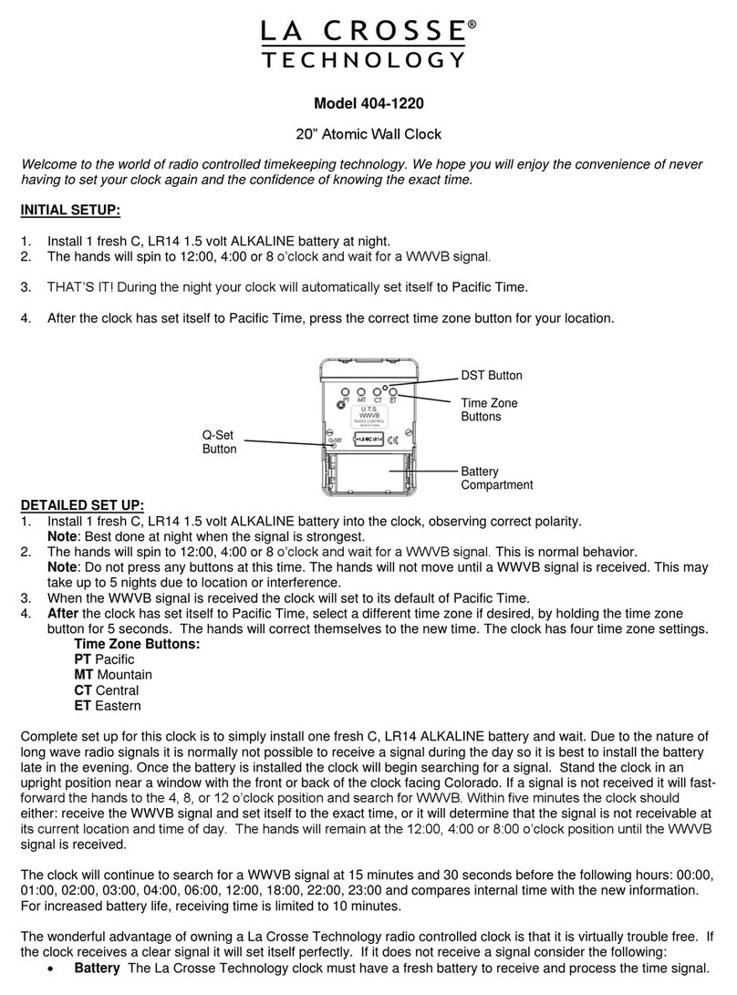 La Crosse Technology 404-1220 User manual