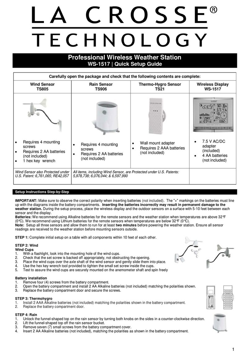La Crosse Technology WS-1517 Quick setup guide La Crosse Technology WS-1517 Quick setup guide