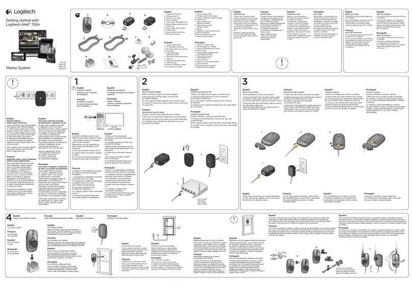 Logitech Alert 750n Installation guide