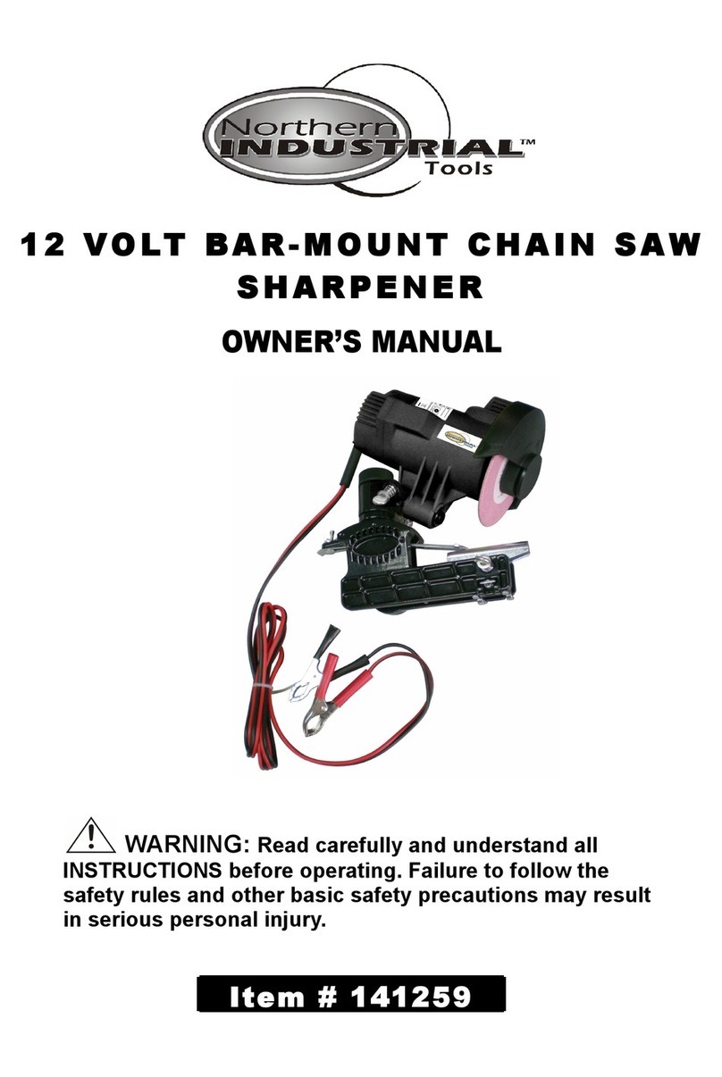 Northern Industrial Tools 12Volt Chainsaw Sharpener 141259 owner's manual