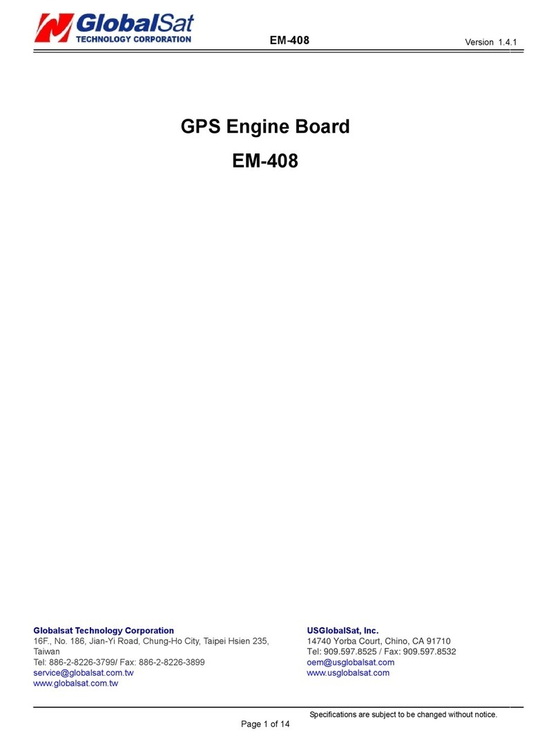 Global Sat EM-408 User manual