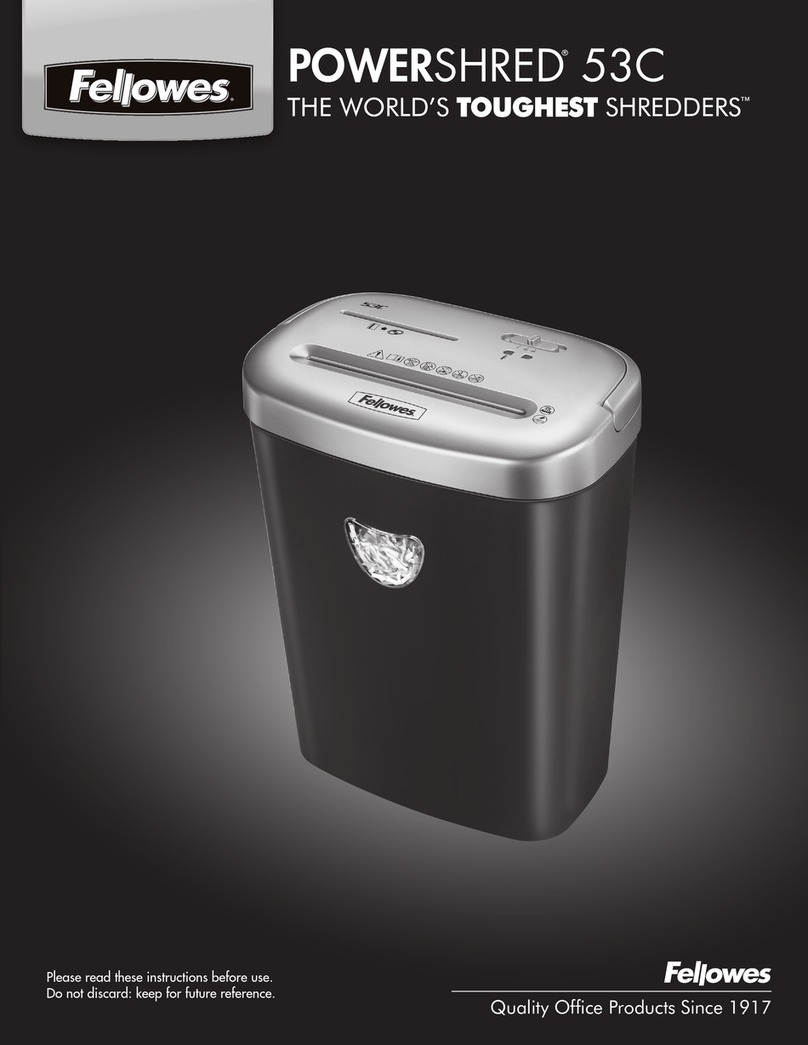 Fellowes Powershred 53C quick guide