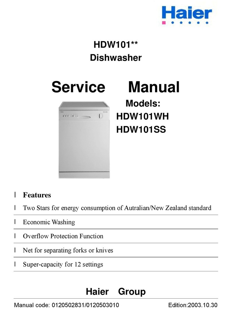 Haier HDW101SS User manual