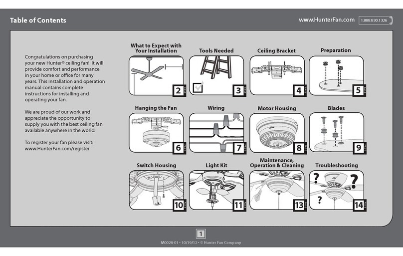 Hunter Hunter Ceiling Fan quick guide