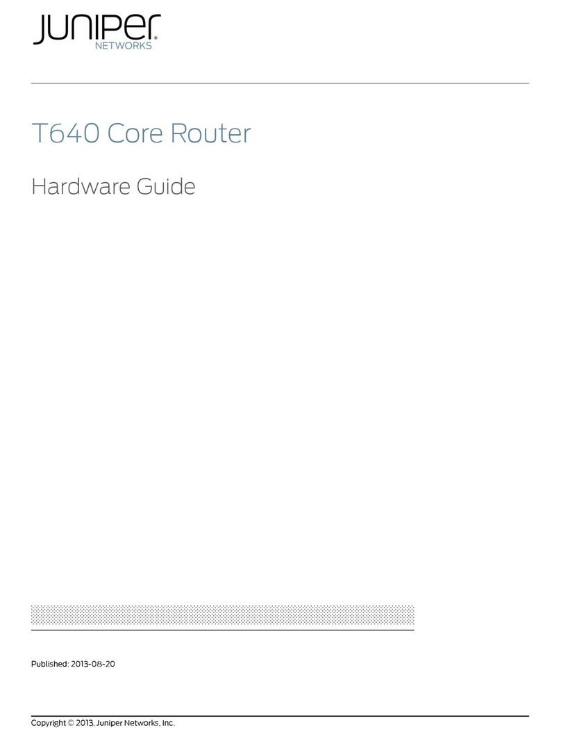 Juniper T640 Installation instructions