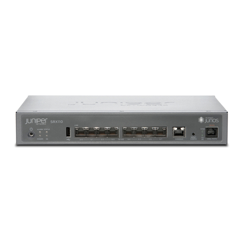 Juniper SRX110 Installation instructions