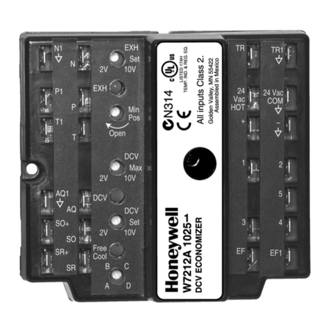 Honeywell W7212 Operation manual