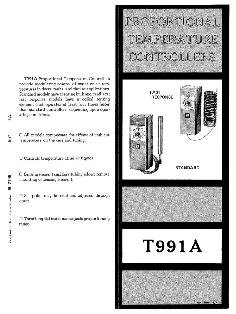 Honeywell T991A User manual