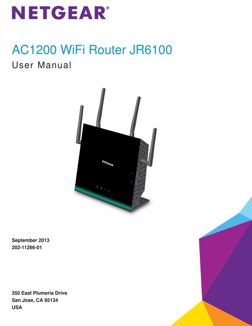 NETGEAR AC1200 JR6100 User manual NETGEAR AC1200 JR6100 User manual