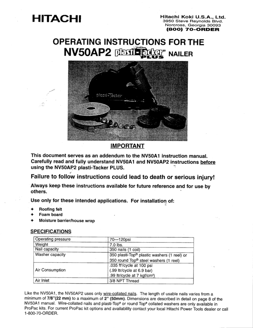 Hitachi NV50AP2 User manual
