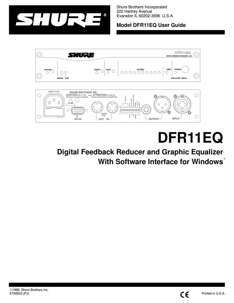 Shure DFR11EQ Version 5 user guide