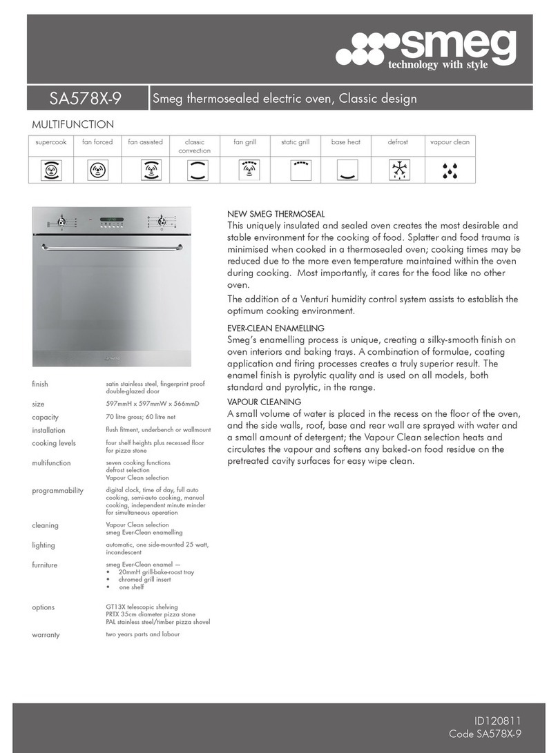 Smeg SA578X-9 User manual