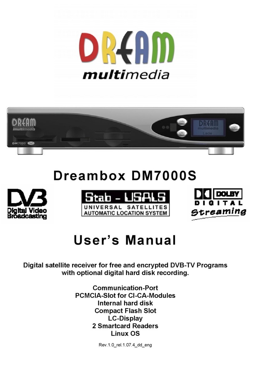 DREAM MULTIMEDIA Dreambox DM7000S user manual