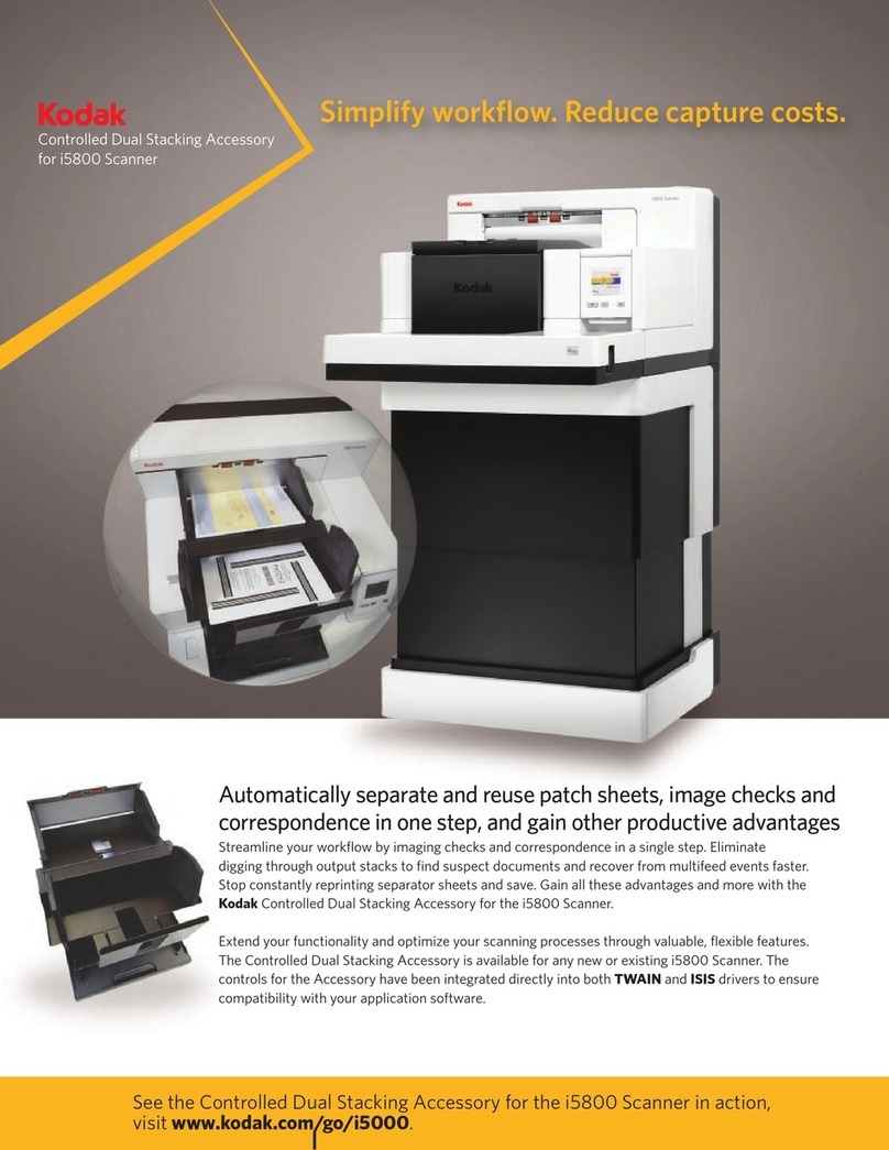 Kodak i5800 Scanner specification Kodak i5800 Scanner specification