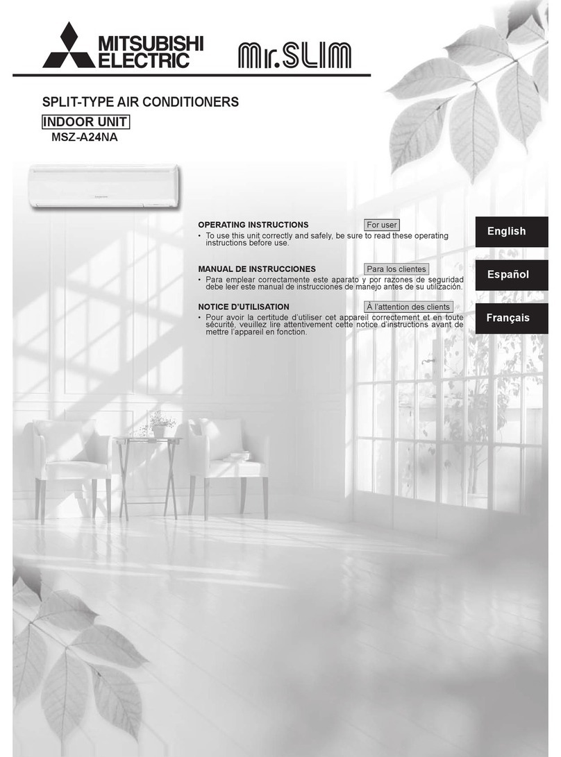 Mitsubishi Electric Mr.Slim MSZ-A24NA User manual