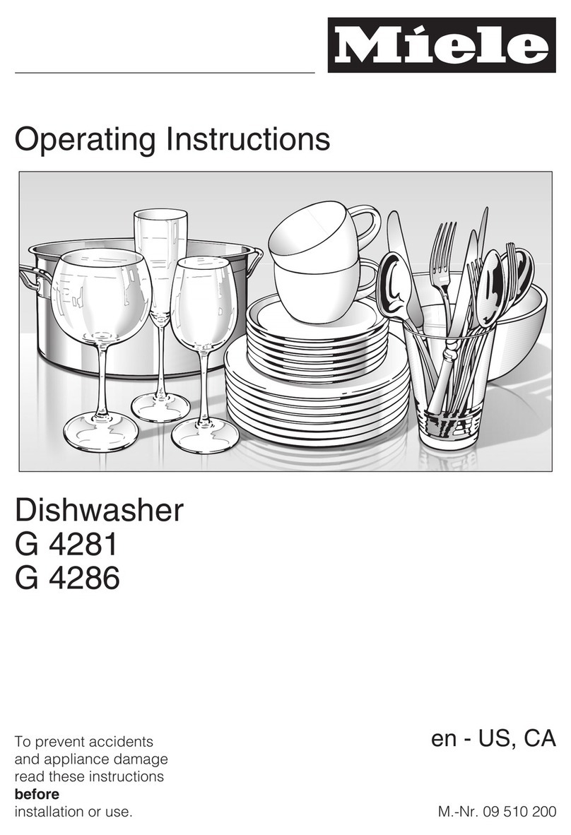 Miele G 4286 operating instructions