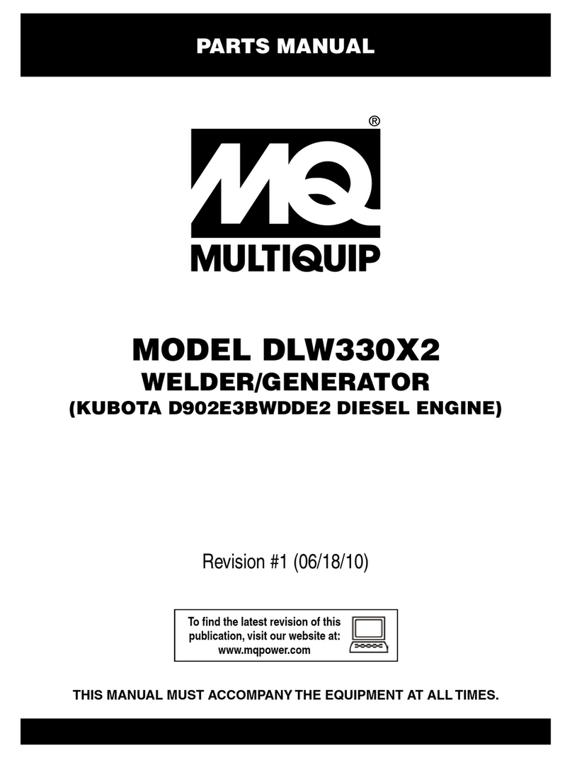MULTIQUIP DlW330X2 parts manual