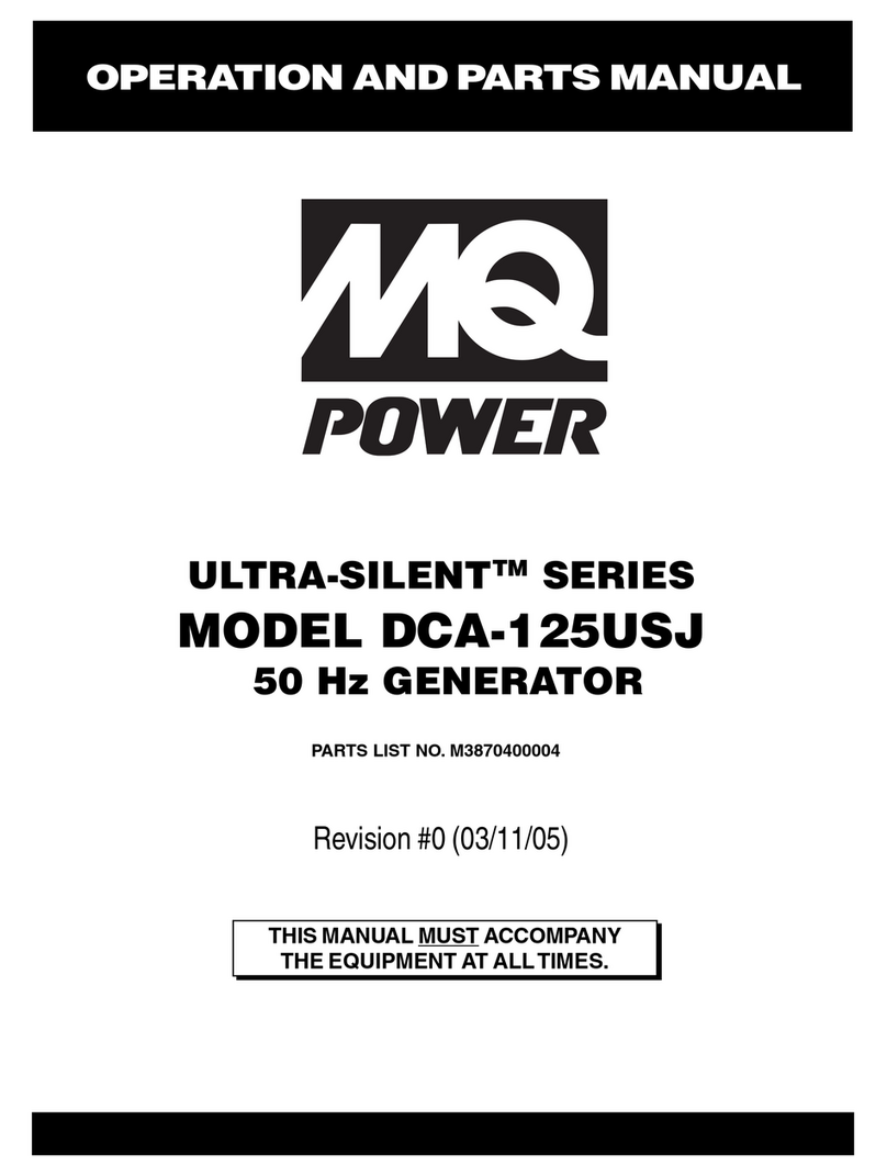 MULTIQUIP ULTRA-SILENT DCA-125USJ Operation and parts manual