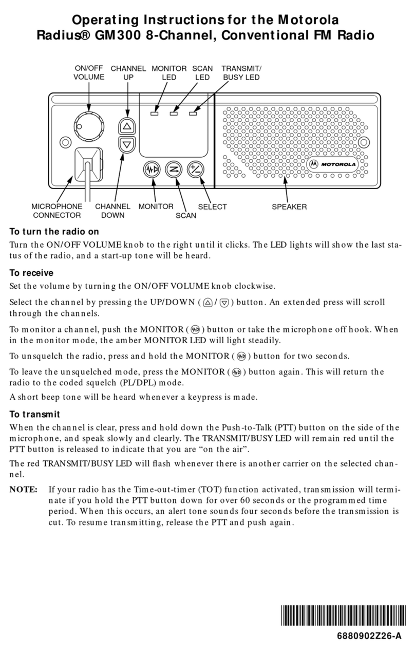 Radius RADIUS GM300 operating instructions