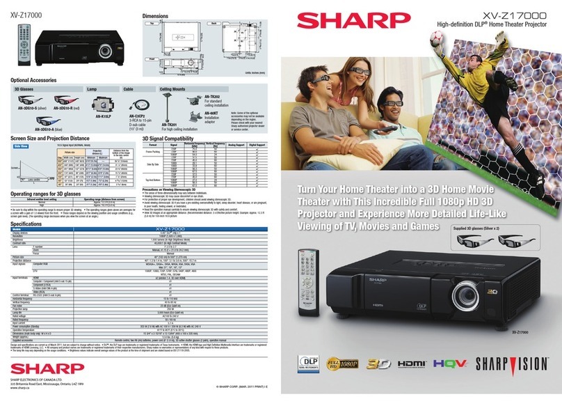 Sharp XV-Z17000 User manual