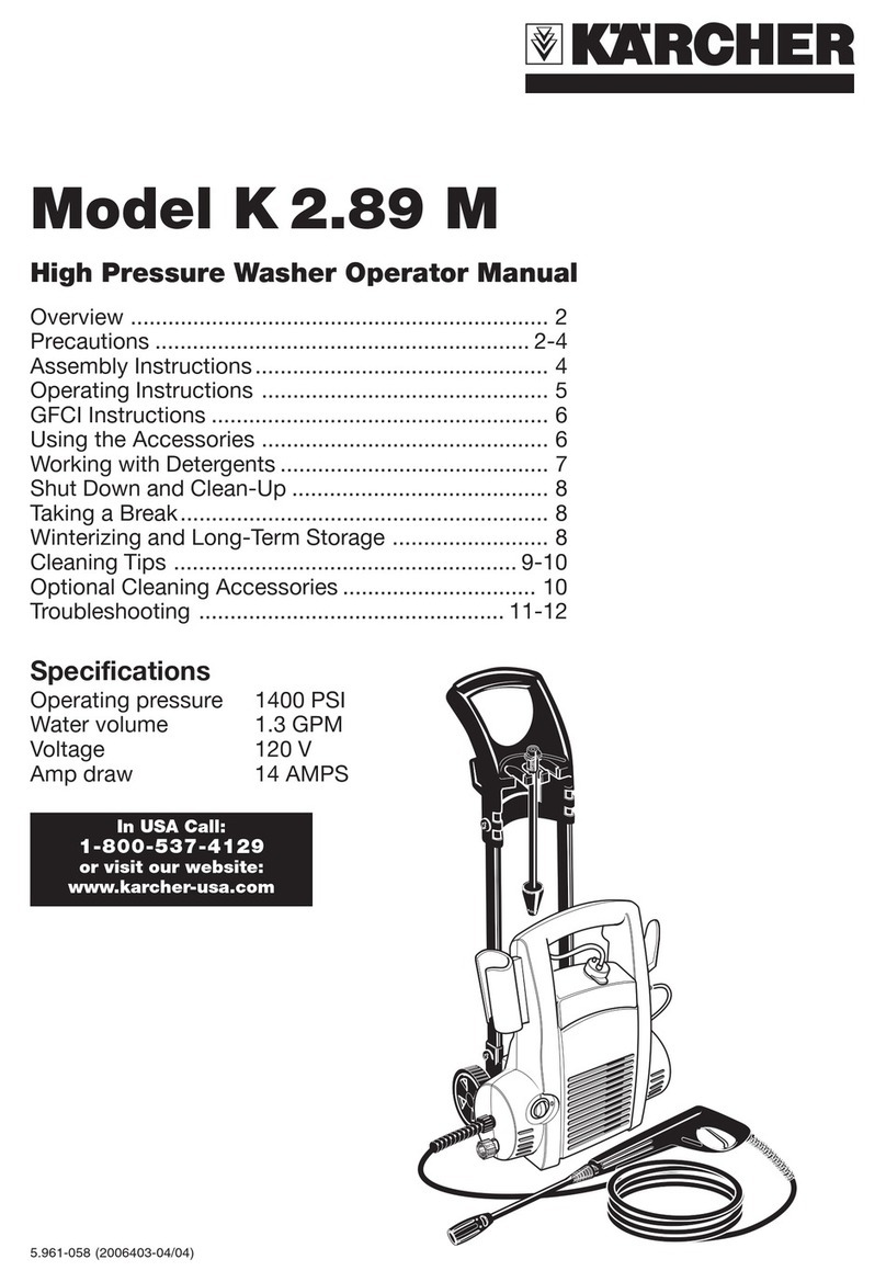 Kärcher K 2.110 M Operator's manual
