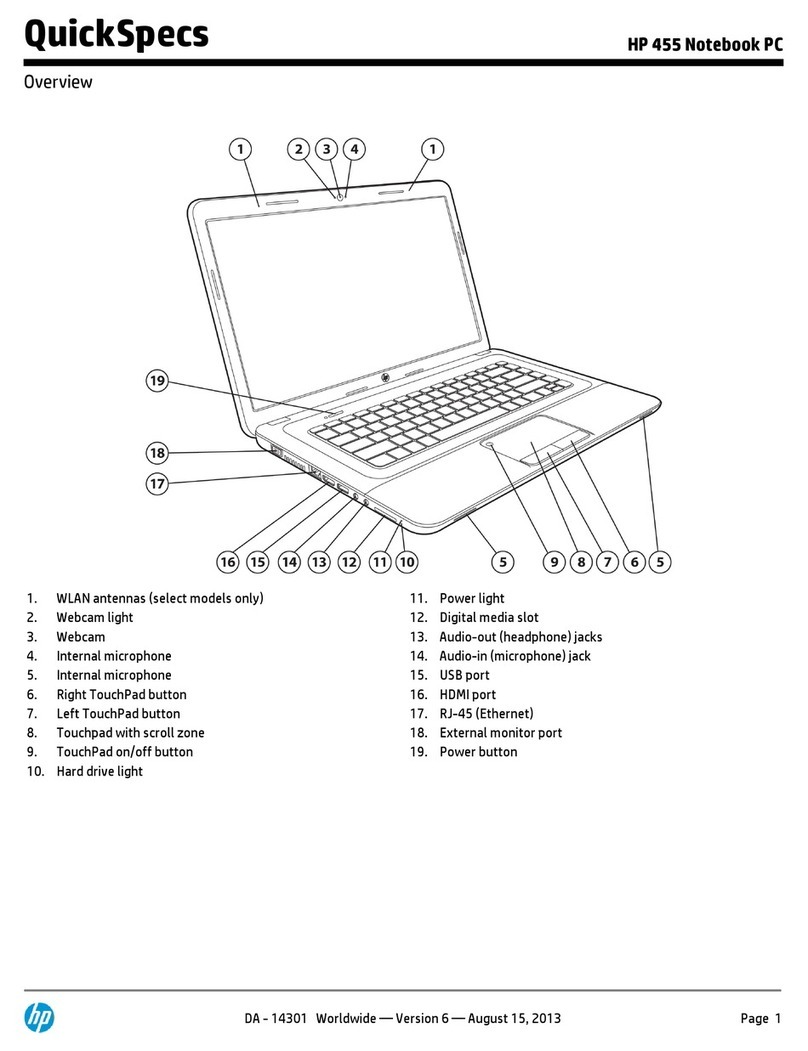 HP ProBook 455 User instructions